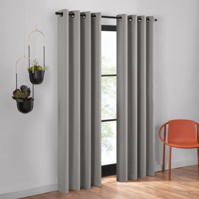 Umbra Ottoman Grommet Top 100% Blackout Single Curtain Panels