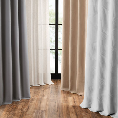 Umbra Ottoman Grommet Top 100% Blackout Single Curtain Panels