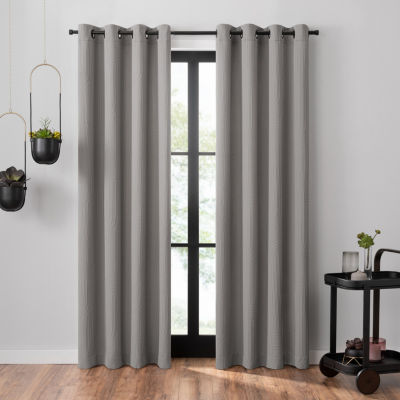 Umbra Ulysses Light-Filtering Grommet Top Single Curtain Panel