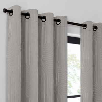 Umbra Ulysses Light-Filtering Grommet Top Single Curtain Panel