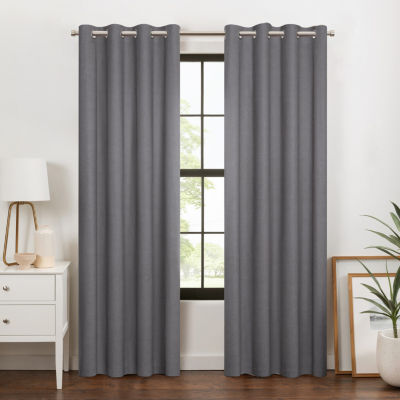 Eclipse Larissa 100% Blackout Grommet Top Single Curtain Panel