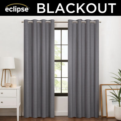 Eclipse Larissa Grommet Top 100% Blackout Single Curtain Panels
