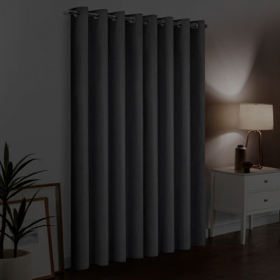 Eclipse Larissa 100% Blackout Grommet Top Single Curtain Panel