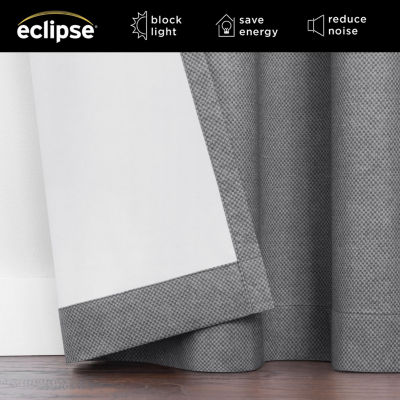 Eclipse Larissa Grommet Top 100% Blackout Single Curtain Panels