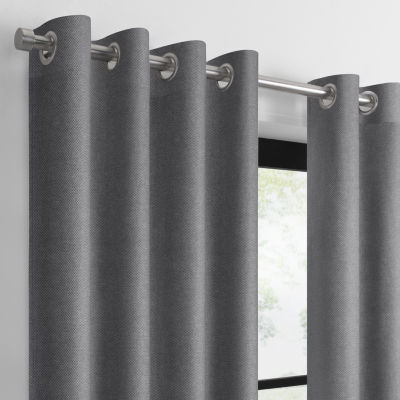 Eclipse Larissa 100% Blackout Grommet Top Single Curtain Panel