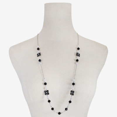 Mixit Silver Tone Womens 34 Inch Strand Necklace
