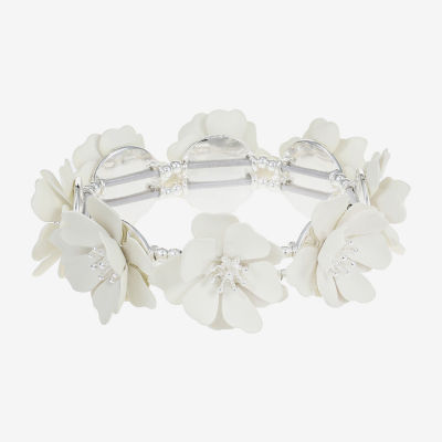 Liz Claiborne Womens Flower Stretch Bracelet