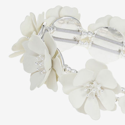 Liz Claiborne Womens Flower Stretch Bracelet