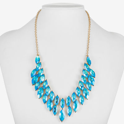 Monet Jewelry Gold Tone Womens 18 Inch Statement Necklace