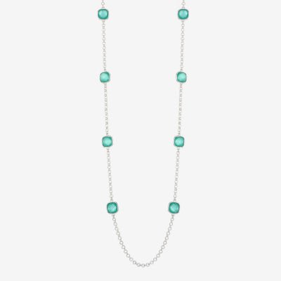 Monet Jewelry Womens Glass 36 Inch Strand Necklace