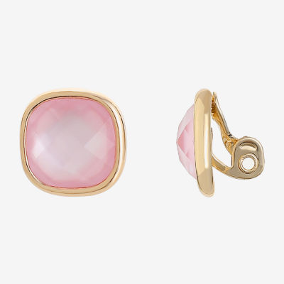 Monet Jewelry Glass Clip On Earrings