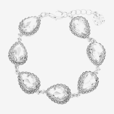 Monet Jewelry Timless Silver Tone Womens Glass Strand Bracelets