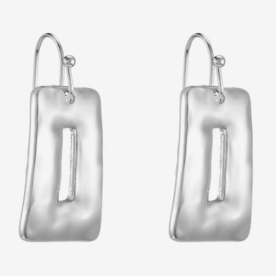 Liz Claiborne Hammered Drop Earrings