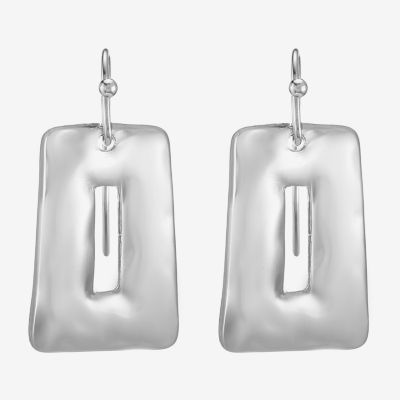 Liz Claiborne Hammered Drop Earrings
