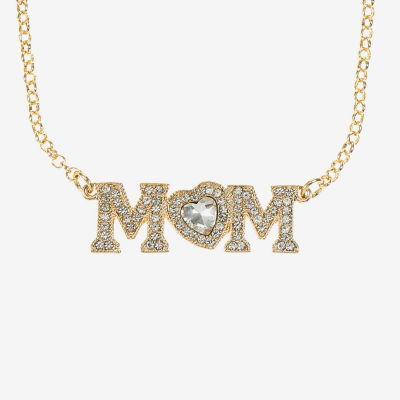 Monet Jewelry Gold Tone Mom Glass Gold Tone Heart 2-pc. Jewelry Set