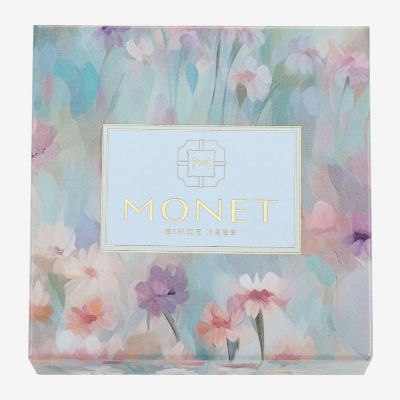 Monet Jewelry Gold Tone Mom Glass Gold Tone Butterfly Flower Heart 2-pc. Jewelry Set