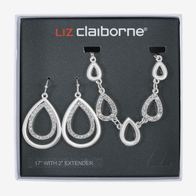 Liz Claiborne Womens Glass 2-pc. Jewelry Set