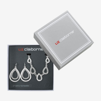 Liz Claiborne Womens Glass 2-pc. Jewelry Set