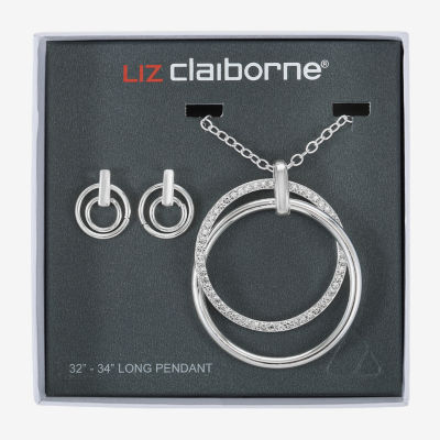 Liz Claiborne Womens Glass 2-pc. Jewelry Set