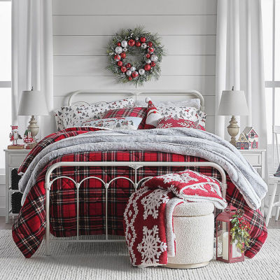 North Pole Trading Co. Faux Mink To Faux Sherpa Reversible Comforter