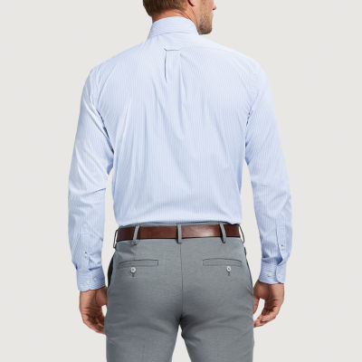 IZOD Cool Fx Mens Slim Fit Easy Care Wrinkle Free Long Sleeve Dress Shirt