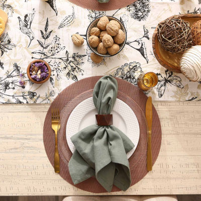 Design Imports Cinnamon  Pvc Doubleframe 6-pc. Placemat