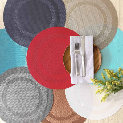 Design Imports Cinnamon  Pvc Doubleframe 6-pc. Placemat
