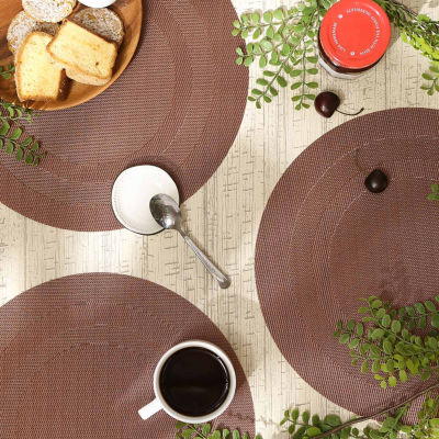Design Imports Cinnamon  Pvc Doubleframe 6-pc. Placemat