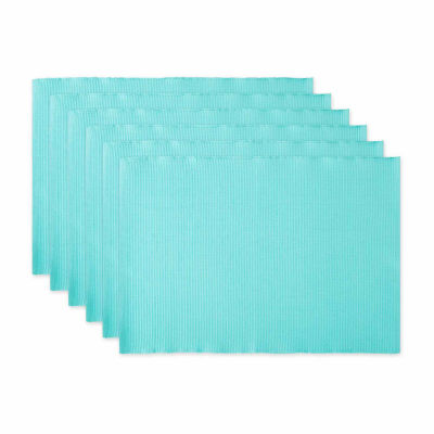 Design Imports Aqua Ribbed 6-pc. Placemat