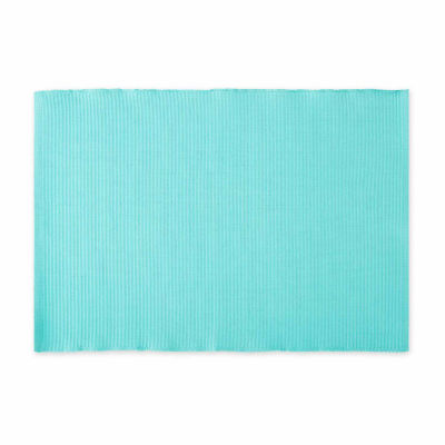 Design Imports Aqua Ribbed 6-pc. Placemat