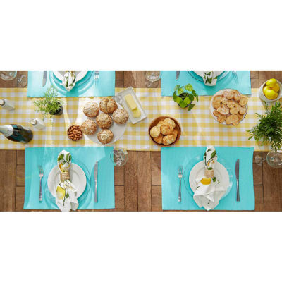 Design Imports Aqua Ribbed 6-pc. Placemat