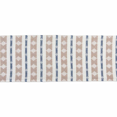 Design Imports French Blue/Stone Colby Southwest Table Runner