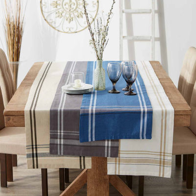 Design Imports Black French Stripe Table Runner