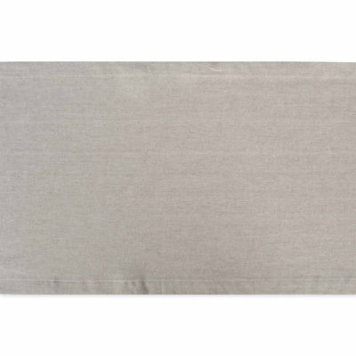 Design Imports Stone Brown Solid Chambray Table Runner