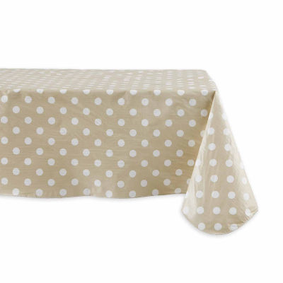 Design Imports Natl Polka Dot Vinyl Tablecloth