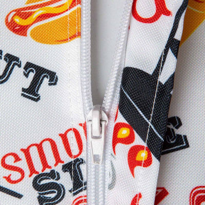 Design Imports Bbq Fun Print Outdoor  With Zipper Tablecloth