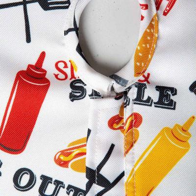 Design Imports Bbq Fun Print Outdoor  With Zipper Tablecloth