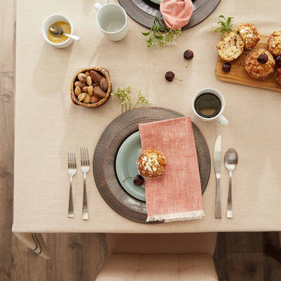 Design Imports Nautical Blue French Stripe Tablecloth