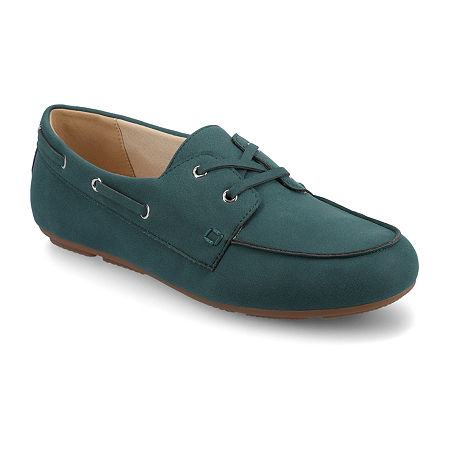 Journee Collection Womens Round Closed Toe Loafers In Green