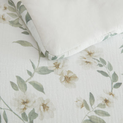 Martha Stewart Hazel Floral Easy Care Comforter Set
