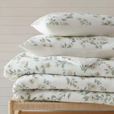 Martha Stewart Hazel Floral Easy Care Comforter Set