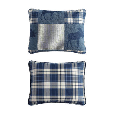 Eddie Bauer Moose Patchwork Easy Care Quilt Set