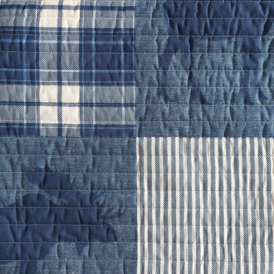 Eddie Bauer Moose Patchwork Easy Care Quilt Set