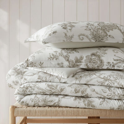 Martha Stewart Avery Floral Easy Care Duvet Cover Set