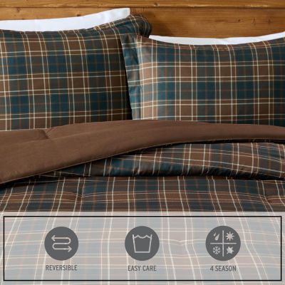 Eddie Bauer Huntley Plaid Easy Care Comforter Set