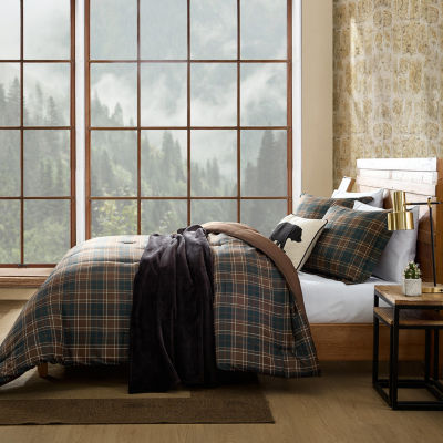 Eddie Bauer Huntley Plaid Easy Care Comforter Set