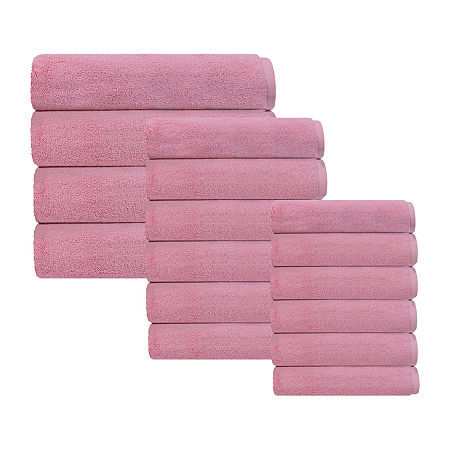 Depera Home Bath Towels Set Quick Dry Bath Towel Set In Pink