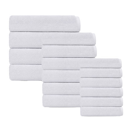 Depera Home Bath Towels Set Quick Dry Bath Towel Set In White