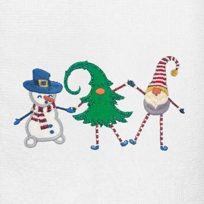 Linum Home Textiles Christmas Frolic Embroidered 2-pc. Hand Towel