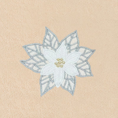 Linum Home Textiles Christmas Blossom Embroidered 2-pc. Hand Towel
